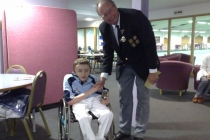 Scottish bowler James (Jamie) Smith with BWBA President Terry Fitzgerald