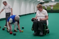 Pauline Stanley and Charlie Ward at Worthing Pavilion IBC